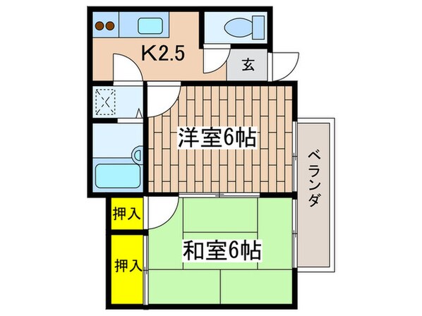 シャト－マエジマの物件間取画像